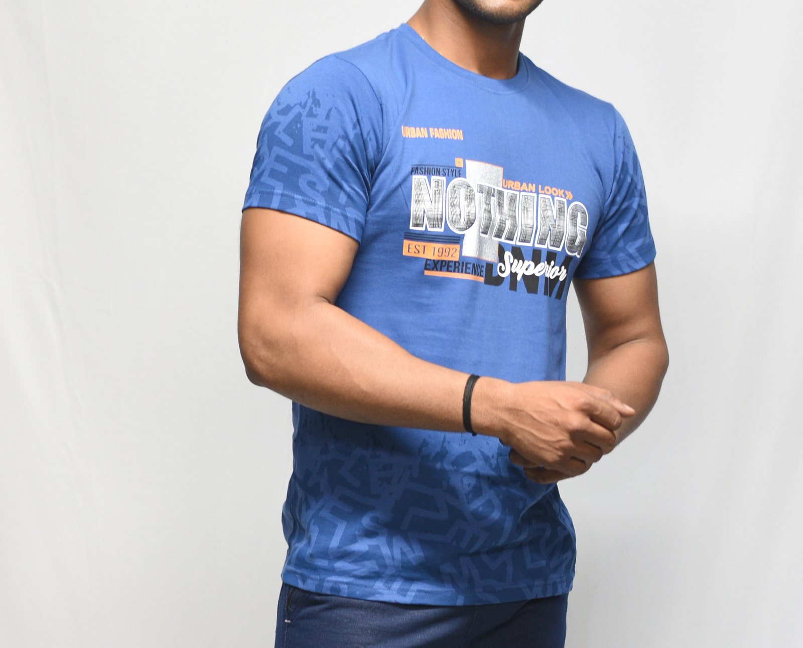 Cobalt Blue Printed T-Shirt